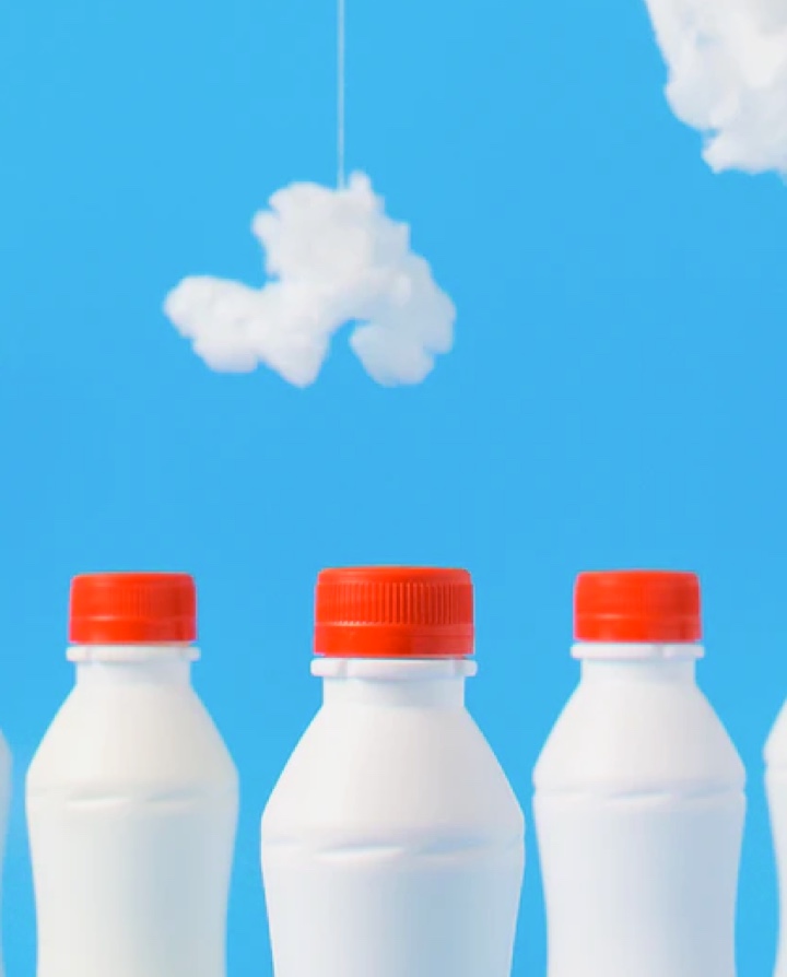 Picture of milk bottles